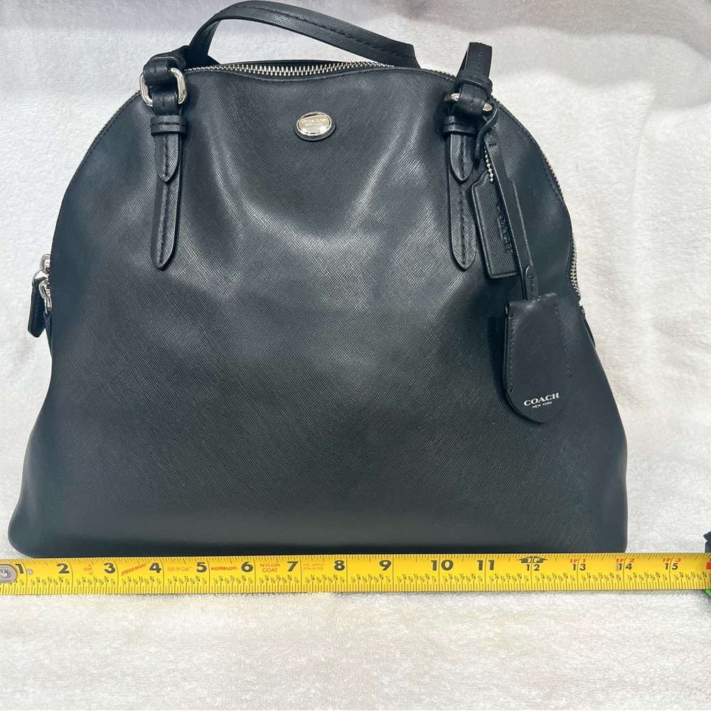 Coach PEYTON H1481 F31408 LEATHER LARGE DOMED SATCHEL-Vintage - Picture 3 of 16